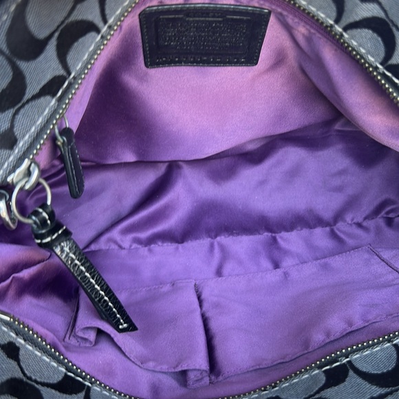 🎁LAST DROP!!!!! TODAY ONLY⭐️Coach Patchwork Signature Tote Mixed Fabric Metallic - Picture 11 of 13